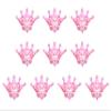 10 Pcs Jumbo Foil Crown Balloons Large 30 Inches Foil Helium Crown Balloons for Birthday Wedding Party Decorations (Pink) view 1