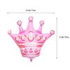 10 Pcs Jumbo Foil Crown Balloons Large 30 Inches Foil Helium Crown Balloons for Birthday Wedding Party Decorations (Pink) view 2