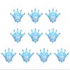 10 Pcs Jumbo Foil Crown Balloons Large 30 Inches Foil Helium Crown Balloons for Birthday Wedding Party Decorations (Blue) view 1