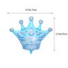 10 Pcs Jumbo Foil Crown Balloons Large 30 Inches Foil Helium Crown Balloons for Birthday Wedding Party Decorations (Blue) view 2