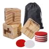Nautical Beach Decor Giant Left Right Center Bonus Dice Game - Unique Bonus Special Sides for Traditional or Bonus Play with 24 Huge Chips & Carry Bag view 1