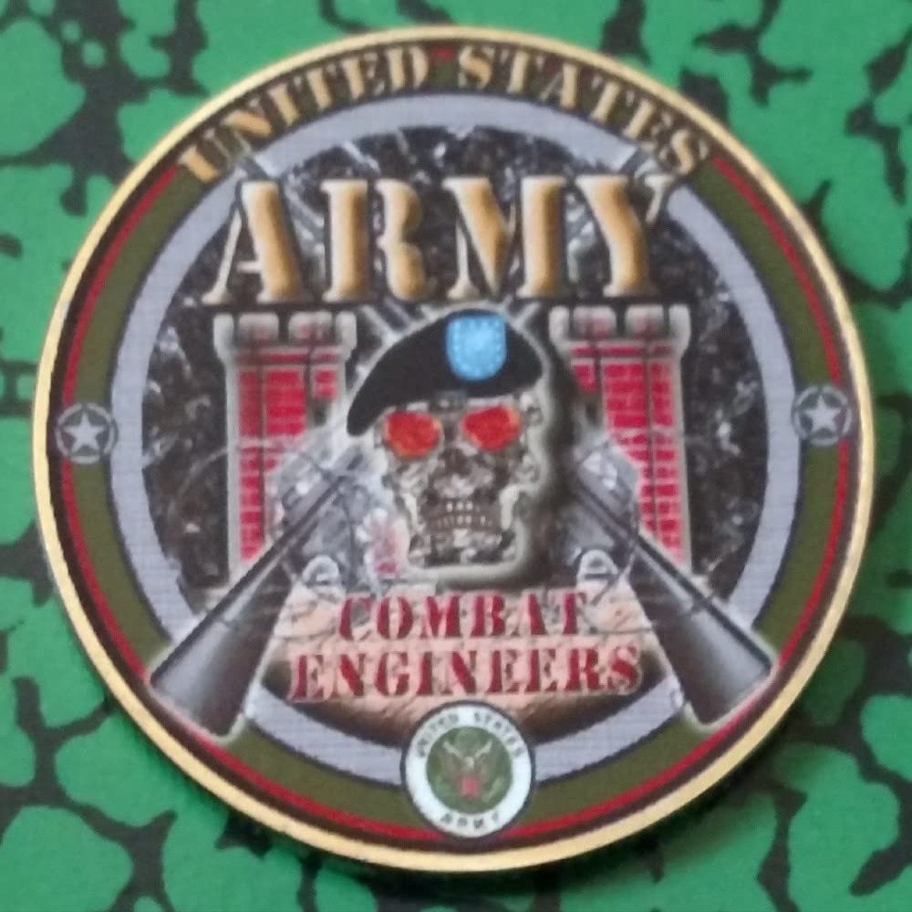 Army Combat Engineers Military Challenge Art Coin