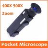 Microscope Accessories Kit 400X-500X Zoom Focus Adjustable Illuminated LED Microscope Magnifier Identification Tool Microscope Slides view 3
