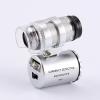 Microscope Accessories Kit Mini 60X Pocket Microscope Jewelry Magnifier Microscope Slides view 3