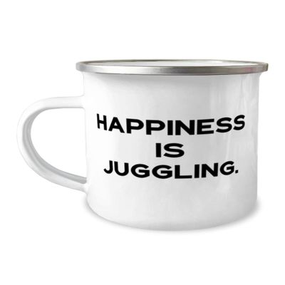 Epic Juggling, Happiness is Juggling, Brilliant 12oz Camper Mug For Friends From
