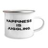 Epic Juggling, Happiness is Juggling, Brilliant 12oz Camper Mug For Friends From view 2