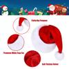 Eoocan Santa Hat, Santa Hat for Kids, Unisex Velvet Comfort Red Christmas Hats Extra Thicken Classic Plush for Christmas New Year Festive Holiday Party Supplies view 3