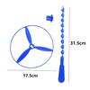 JIEOU Flying Helicopter Toy, 20 Sets Hand The Rotating Circle Helicopter, Bamboo Dragonfly Hand Rub Plastic Propeller for Outdoor Toy Kids Gift Flying (Colorful) view 2