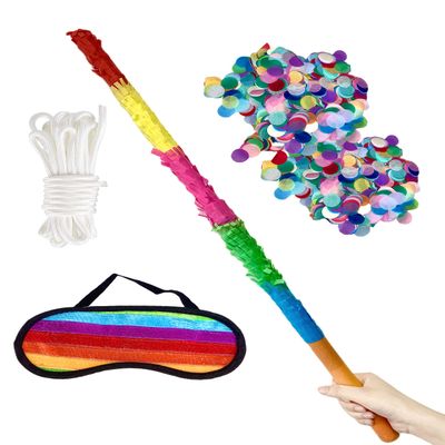ZCFIFDGB 32-inch pinata sticks, that won't break,the quality is veryvery hard.kids can enjoy playing at the pinata party without worrying about it getting damaged.Piata Stick kids love
