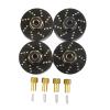 XSYGO 4pcs 13g Brass Wheel Weights with 7mm Wheel Hex Hub Extended Wheel Hubs Adapter for Axial SCX24 AXI90081 AXI00001 AXI00002 AXI00005 AXI00006 Upgrades 1/24 RC Crawler Car (Black) view 1