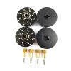 XSYGO 4pcs 13g Brass Wheel Weights with 7mm Wheel Hex Hub Extended Wheel Hubs Adapter for Axial SCX24 AXI90081 AXI00001 AXI00002 AXI00005 AXI00006 Upgrades 1/24 RC Crawler Car (Black) view 2