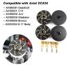 XSYGO 4pcs 13g Brass Wheel Weights with 7mm Wheel Hex Hub Extended Wheel Hubs Adapter for Axial SCX24 AXI90081 AXI00001 AXI00002 AXI00005 AXI00006 Upgrades 1/24 RC Crawler Car (Black) view 3