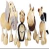 TEKOR Wooden Bendable Jungle Animal Toys (Set of 4) | Ages 3 & Up | Early Education Toy Animals for Kids | Elephant, Zebra, Hippo, Gorilla | Smooth Natural Wood | Endless Play for Girls & Boys view 1