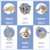 TEKOR Bendable Wooden Animal Toys (Set of 12) | Ages 3 & up | Fun & Posable Animals for Toddlers | Preschool Montessori Toys | Smooth Natural Wood | Endless Play for Girls & Boys view 4
