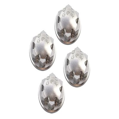 GPM 4Pc Set Upgrades Aluminum 6061-T6 Wheel Lock for 1/8 4Wd Sledge Monster Truck 95076-4 Rc Cars (Silver)