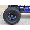 4Pc Set Upgrades Aluminum 6061-T6 Wheel Lock with 1/8 4Wd Sledge Monster Truck 95076-4 Rc Cars by GPM (Blue) view 3