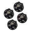 4Pc Set Upgrades Aluminum 6061-T6 Wheel Lock with 1/8 4Wd Sledge Monster Truck 95076-4 Rc Cars by GPM (Black) view 1