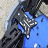 8Pc Set Upgrades Aluminum 7075-T6 Front Chassis Protection Plate with 1/8 4Wd Sledge Monster Truck 95076-4 Rc Cars by GPM (Blue) view 3
