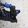 10Pc Set Upgrades Aluminum 7075-T6 Front Caster Blocks with 1/8 4Wd Sledge Monster Truck 95076-4 Rc Cars by GPM (Blue) view 3