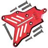 8Pc Set Upgrades Aluminum 7075-T6 Rear Chassis Protection Plate with 1/8 4Wd Sledge Monster Truck 95076-4 Rc Cars by GPM (red) view 1