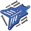 8Pc Set Upgrades Aluminum 7075-T6 Rear Chassis Protection Plate with 1/8 4Wd Sledge Monster Truck 95076-4 Rc Cars by GPM (Blue) view 1