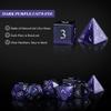 UDIXI Gemstone DND Dice Set 7PCS Cat's Eye Stone D&D Polyhedral Dice for Role Playing Tabletop Games view 3