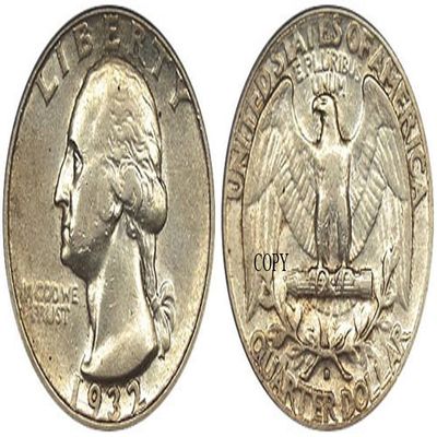Rare 1932 D Washington Quarter Dollar American US United States Restrike Replica Coin. Discover Now!