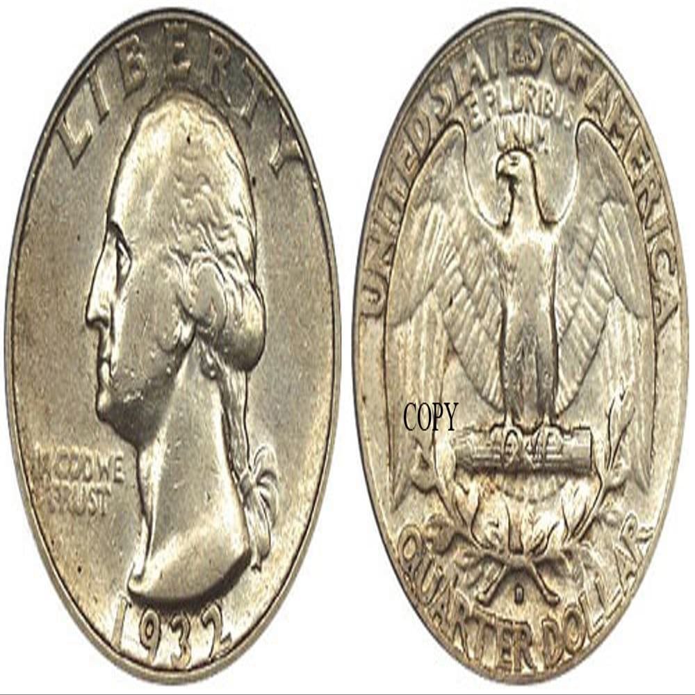 Rare 1932 D Washington Quarter Dollar American US United States Restrike Replica Coin. Discover Now!