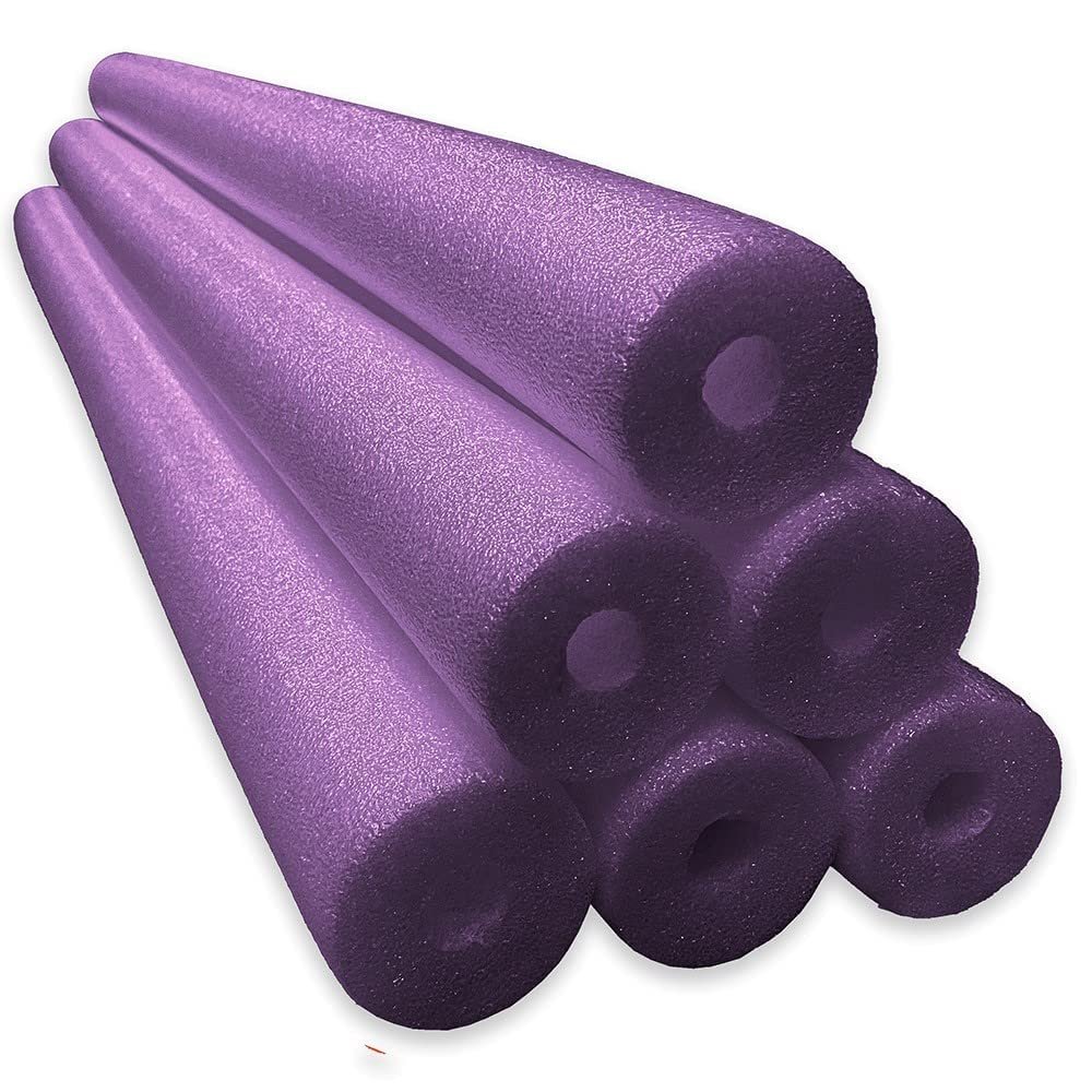 Oodles of Noodles Premium Jumbo XL Pool Swim Noodles - 6 Pack - Approx. 55 inch x 3.5 inch Hollow Core Pool Noodles Foam Tube - Durable for Heavy Duty Swimming, Water Aerobics, Crafts, & DIY Projects