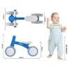SEREED Baby Balance Bike for 1 Year Old Boys Girls 12-24 Month, 4 Wheels Toddler First Bike, First Birthday Gifts (Blue New) view 4