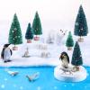 19 Pcs Arctic Animals Figurines Set Polar Animal Figurine Polar Bear Penguin Figurines Winter Animal Toy Figures Pine Trees Artic Diorama Supplies for School Project Sensory Bin Filler DIY Craft Gifts view 1
