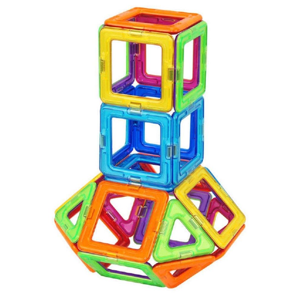 30 Pcs Magnetic Building Tiles, Magnetic Blocks Toys, 3D Toys Preschool Building Toys Gifts, Multi Color Educational and Training Toys, Magnetic Constructors Building Blocks Sets (Large)