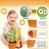 MILEGI Dancing Talking Cactus Toy, Baby Singing Recording Mimicking Cactus Toy, Repeats What You Say, Musical Interactive Infant Toddler Toys for 1 Year Old Boys Girls view 3