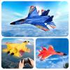 RoofWorld Gravity Gliders SU27 RC Airplane Remote Control Airplane 2.4GHZ RC Plane 6-axis Gyro Stabilizer RTF RC Glider for Beginner LED Lights for Night Flying view 3
