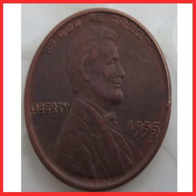 Rare USA United States 1955 Double One Cent Lincoln Penny Restrike Replica Dollar Coin. Discover Now!