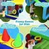 BOUNTECH 8 in 1 Inflatable Bounce House, Bouncy House with Ball Pit for Kids Indoor Outdoor Party Family Fun with Canopy, Obstacles, Toddler Jump Bouncy Castle with Ball Pit for Birthday Party Gifts view 2