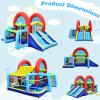 BOUNTECH 8 in 1 Inflatable Bounce House, Bouncy House with Ball Pit for Kids Indoor Outdoor Party Family Fun with Canopy, Obstacles, Toddler Jump Bouncy Castle with Ball Pit for Birthday Party Gifts view 4