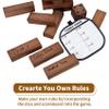 ApudArmis Giant Tumble Tower (Stack from 2Ft to Over 4.2Ft), 54 PCS Pine Wooden Stacking Timber Game with 1 Dice Set - Classic Block Giant Outdoor Game for Teens Adults Family(Brown) view 3