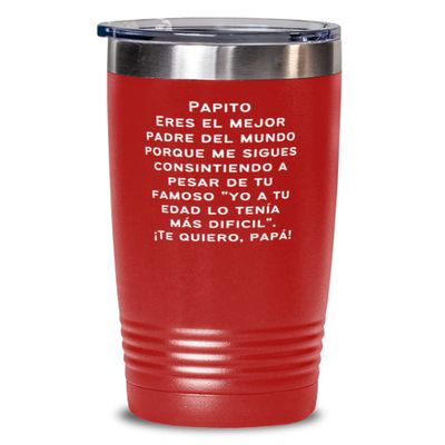 Papito.Eres el mejor padre del mundo porque me sigues consintiendo a pesar de tu famoso