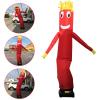 10FT Inflatable Advertising Wacky Waving Inflatable Tube Guy Air Puppet Tube Sky Flag Wavy Man Wind Dancing Suitable for Your Business, Trade Show, Sporting Event(Blower not Included) Red view 2