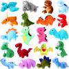 Aoriher 20 Pack Plush Mini Dinosaur Stuffed Animal Bulk Dinosaur Party Favors Toys Soft Dino Figures Assortment Cute Dino Plush Easter Bags Filler Valentine Gift for Boys Girls view 1