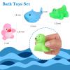 18 PCS Preschool Bath Toys Set for Toddlers Kids 1-3 2-4, Rubber Cute Sea Animals, Rubber Duck Toy for Infants 6-12 Months, Bathtub Toys for 1 Year Old,Baby Pool Floating Toy for Kids Party Decoration view 4