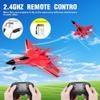 Fremego Su-27 RC Airplane,2.4GHz 2 Channel Remote Control Plane with Gyro Night Lights and 2 Batteries, Easy to Fly for Adults, Beginners and Kids Toy view 4
