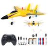 SU-27 RC Airplane,2.4GHz 2 Channel Remote Control Plane with Gyro Night Lights and 2 Batteries, Easy to Fly for Adults, Beginners and Kids Yellow Toy view 1