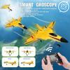 SU-27 RC Airplane,2.4GHz 2 Channel Remote Control Plane with Gyro Night Lights and 2 Batteries, Easy to Fly for Adults, Beginners and Kids Yellow Toy view 3