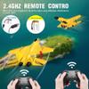 SU-27 RC Airplane,2.4GHz 2 Channel Remote Control Plane with Gyro Night Lights and 2 Batteries, Easy to Fly for Adults, Beginners and Kids Yellow Toy view 4