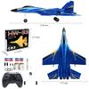 Fremego Su-27 RC Airplane,2.4GHz 2 Channel Remote Control Plane with Gyro Night Lights and 2 Batteries, Easy to Fly for Adults, Beginners and Kids Toy view 2