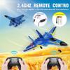 Fremego Su-27 RC Airplane,2.4GHz 2 Channel Remote Control Plane with Gyro Night Lights and 2 Batteries, Easy to Fly for Adults, Beginners and Kids Toy view 4