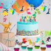 Tessco 193 Pcs Dinosaur Birthday Party Supplies Includes Plates Cups Napkins Banner Knives Fork Spoon Tablecloth Cupcake Toppers Straw Swirls for Boys Dino Birthday Party Decoration, Serves 20 Guests view 4