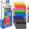 Kwik Stix Solid Tempera Paint Sticks - 6-Set of 12-Pack (72 Total) - Washable, Quick-Dry (90 Sec), Non-Toxic, Allergen-Free, ASTM Certified Art Supplies, Mess-Free Twist & Paint for Kids & Classrooms view 1